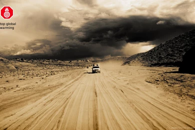 Stop Global Warming (car, Desert) : Desktop And Mobile Wallpapers ...