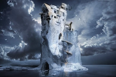 Wallpapers Global Warming Infinite Iceberg Synthesizer Surrealism ...