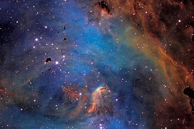 Download HD Space Universe Galaxy Nebulae Stars In Blue Purple And ...