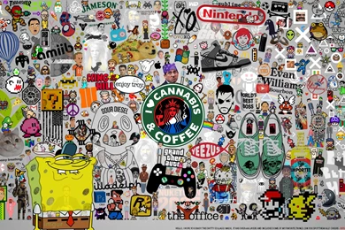 600 Layer Photoshop Wallpapers Collage  OC  "things I Love ...