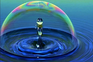 Water Drop Frozen In Time   (