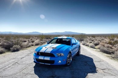 Ford Shelby GT500 Blue Desert Road 1920x1080 HD Wallpapers Cars / Ford