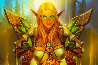 Wallpapers World Of Warcraft Paladin Blood Elf Green Eyes ...