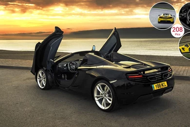 2013 McLaren MP4 12C Spider   Doors Up   Rear