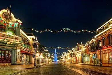 29+ Christmas Night At Disneyland Wallpapers   Wallcoo.net