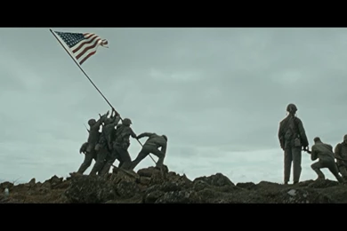 Flags Of Our Fathers (2006) Movie Clip   Raising The Flag On Mount ...