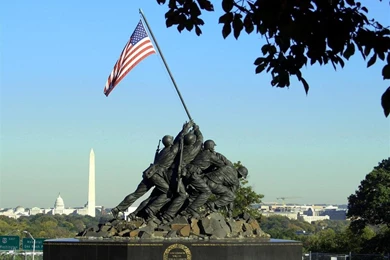 Raising The Flag Over Iwo Jima