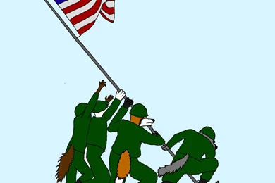 Raising The Flag Over Iwo Jima By Trainguy101 On DeviantArt