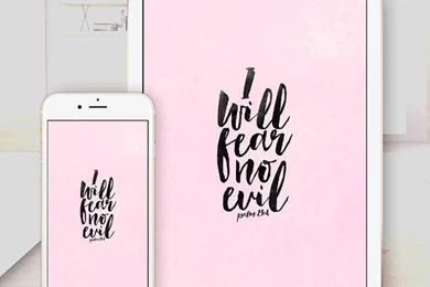 Fear No Evil   Bible Wallpapers Download   Psalm 23:4