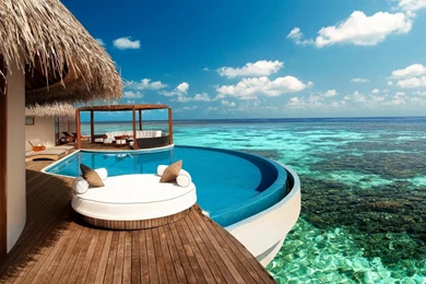 Beach Maldives Pillows House Wallpapers