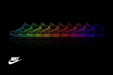 Rainbow Nike Shoes Wallpapers For Desktop