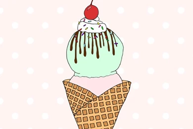 Free Ice Cream iPhone Wallpapers · Clover + Dot