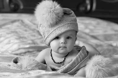 Cute Baby Black And White HD Wallpapers