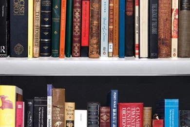 White Trompe L'oeil Bookshelves Wallpapers By Studio Mold