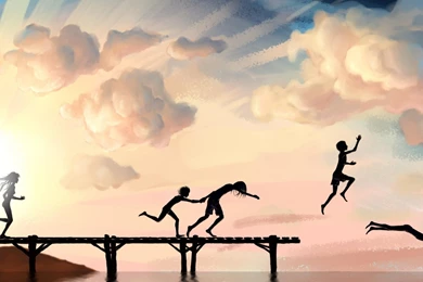 1920x1080 Mood, The Sky, Joy, Wallpaper, Pier, Children ...