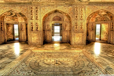 Akbar's Royal Bathing Chamber, Delhi, India HD Desktop Wallpapers ...
