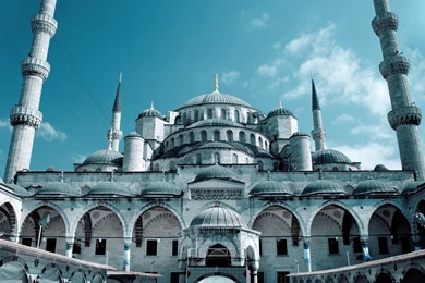 Religious Grand Sultan Ahmed Mosque Istanbul Muslim Desktop ...