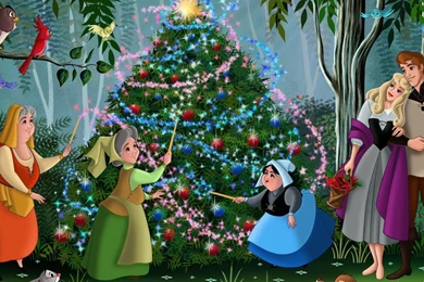 Wallpapers Sleeping Beauty Walt Disney Christmas Movie Animated ...