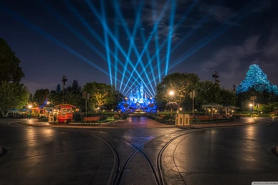 Disneyland At Night Wallpapers