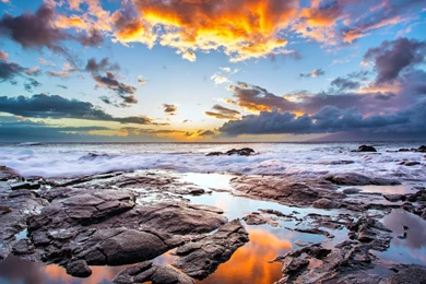 Sea Sunset Cosmos HD(high Definition) Wallpapers   1