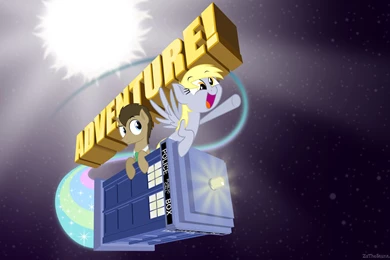 261332   Adventure, Artist:zutheskunk, Derpy Hooves, Doctor ...