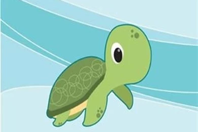 CARTOON BABY TURTLE, IPHONE WALLPAPER BACKGROUND