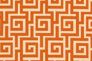 Indoor/Outdoor Oskar Persimmon Greek Key Fabric   Traditional ...