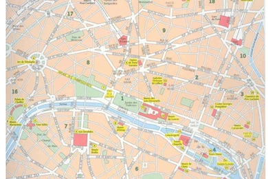MAP Of PARIS