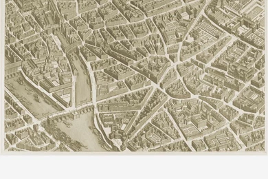 Polyester Wallpapers / Contemporary / Urban Motif / Map   PARIS ...