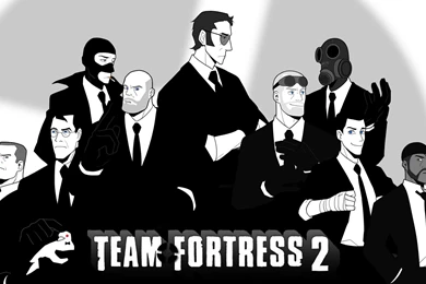 Black And White TF2 (xpost From /r/wallpapers) : Tf2