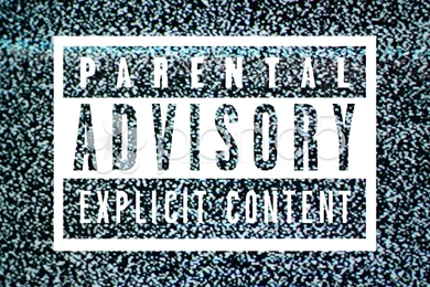Parental Advisory Label Explicit Content Label On Tv Noise ...