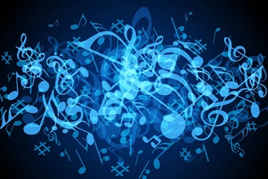 Abstract, Music, Blue HD Wallpapers