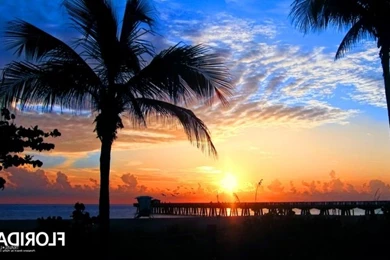 Gulf Pier Pensacola Beach Ocean Blue Bridge Sky Wallpapers For ...