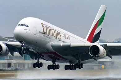 Amazing Airbus A380!   First Flight Of A6 EEF   Takeoff At Hamburg ...