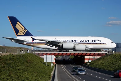 Massive Airbus A380 Of Singapore Airlines Aircraft Wallpapers