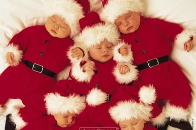 Anne Geddes Baby Pictures   Santa Babies 2   Wallcoo.net