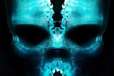 Skull Glow iPhone 5 Wallpapers HD