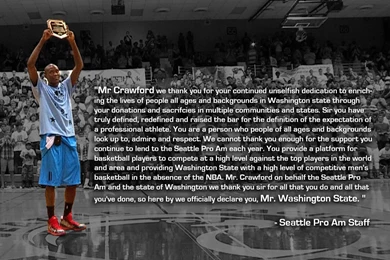 Jamal Crawford Gets Surprised By Seattle Pro Am Staff With Mr ...