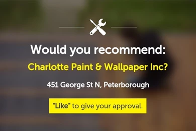Charlotte Paint & Wallpapers Inc   451 George St N, Peterborough, ON