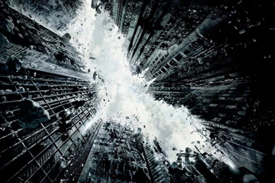 Download Batman City In Ruins Logo Wallpapers For Samsung Epic