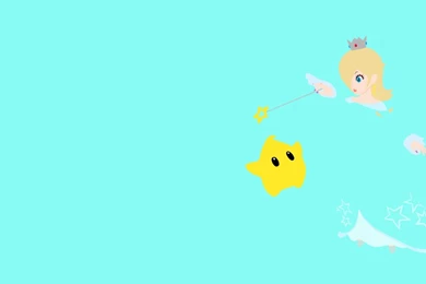DeviantArt: More Like Rosalina And Luma Minimalist Wallpapers By ...