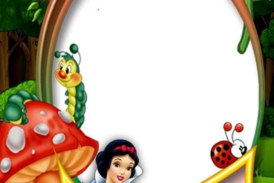 Snow White In The Forest Png Photo Frame