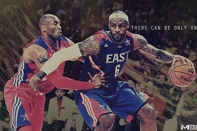 Kobe Bryant And LeBron James Wallpapers – Guarding Each Other In ...