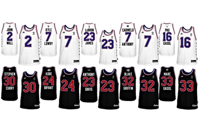 The 2015 NBA All Star Game Black White Jersey Wallpapers
