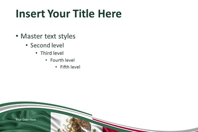 Mexico Flag PowerPoint Template   PresentationGo.com