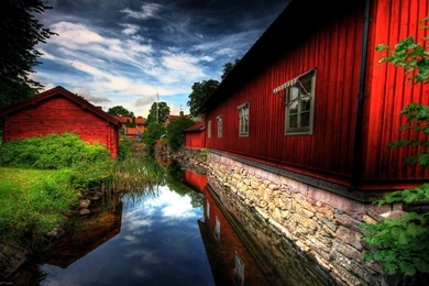 Red Houses, 1920x1200 Pixels : Wallpapers Tagged Building ...