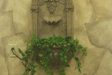 Faux Stone Wall Created With Our Unique Torn Wallpapers From ...