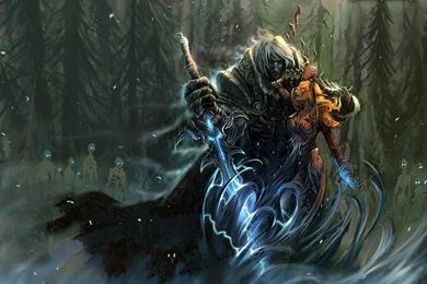 World Of Warcraft Blood Elf Undead Forest Arthas