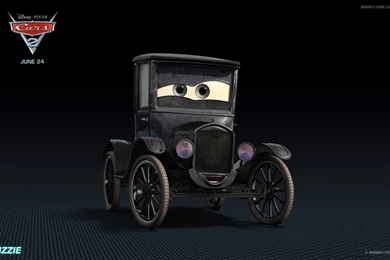 Lizzie The Old Car From Disney's Cars HD Desktop Wallpapers