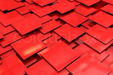 Abstract 3d Illustration Of Red Tiles Backgrounds